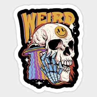 Weird Skull Sticker